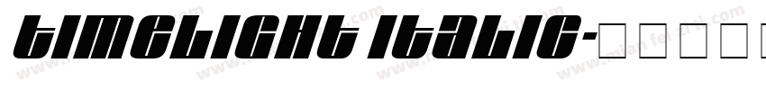 timelight italic字体转换